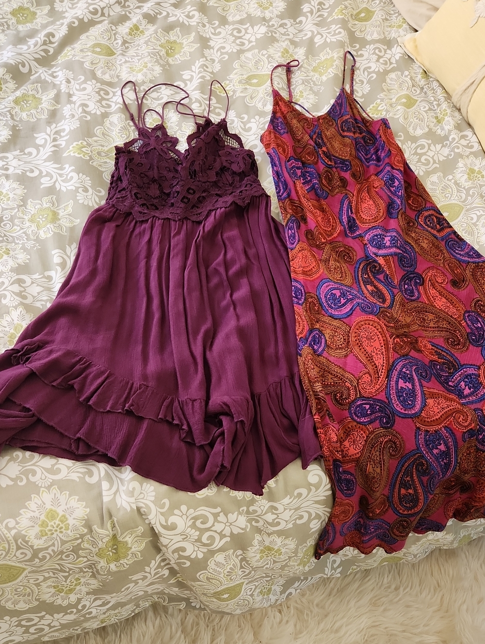 Free People And Volcom  Set of Two Spaghetti Strap Dresses